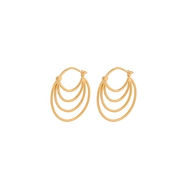 Pernille Corydon Guldbelagt Silhouette Earrings 22 mm hos parfumerihamoghende.dk