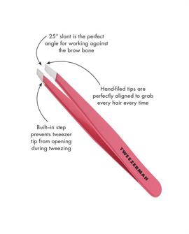 Tweezerman Slant Tweezer - Geranium hos parfumerihamoghende.dk 