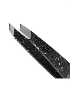 Tweezerman Slant Tweezer - Sparkling Black hos parfumerihamoghende.dk 