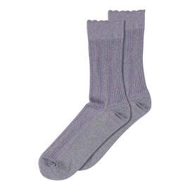 mp Denmark Julia Glitter Socks 40/42 - Fragrant Lilac hos parfumerihamoghende.dk 