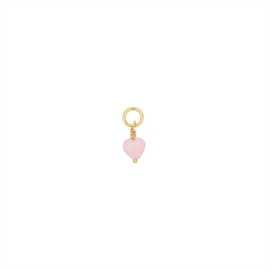 Pico French Mini Heart Vedhæng - Powder