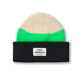 Mads Nørgaard Tosca Anuska Stripe Hat - Black/Vanilla Ice