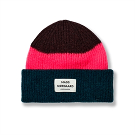 Mads Nørgaard Tosca Anuska Stripe Hat - Sea Moss/Chestnut hos parfumerihamoghende.dk 