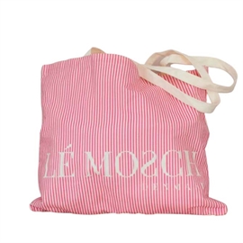 Le Mosch Logo Taske - Pink Striber