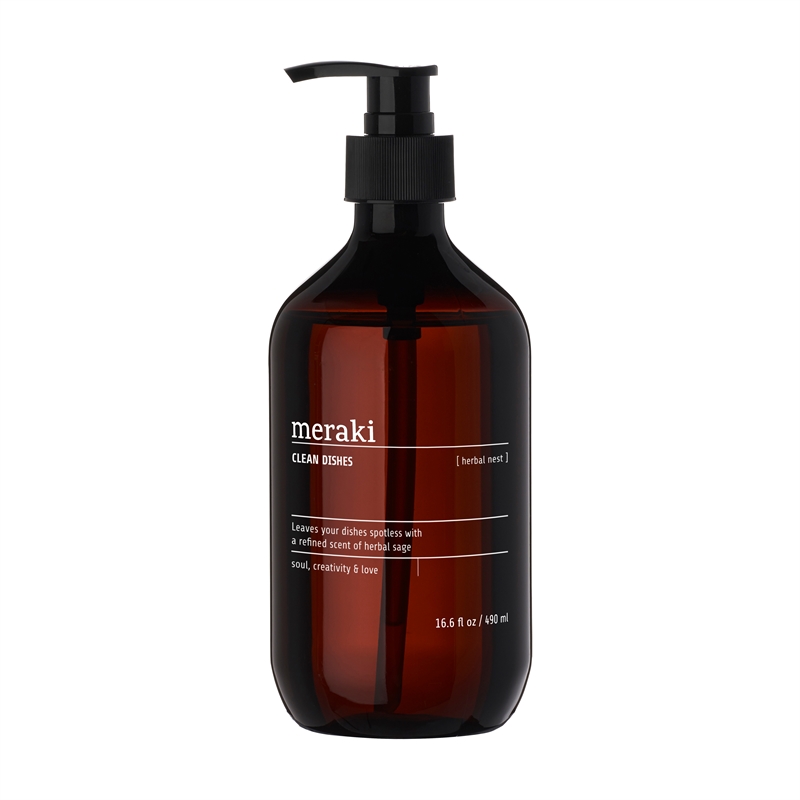 Meraki Dish Wash Herbal Nest 490 ml hos parfumerihamoghende.dk 