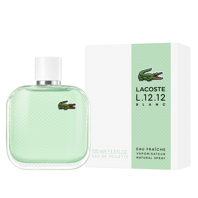 Lacoste L.12.12.Blanc Eau Fraiche Edt 100 ml hos parfumerihamoghende.dk 