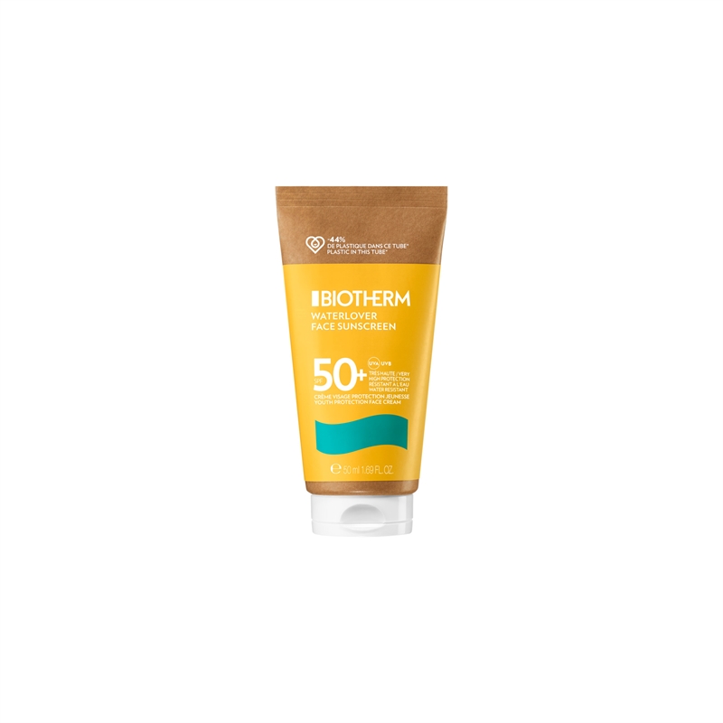 Biotherm - Waterlover Face Sunscreen SPF50 - 50 ml hos parfumerihamoghende.dk 