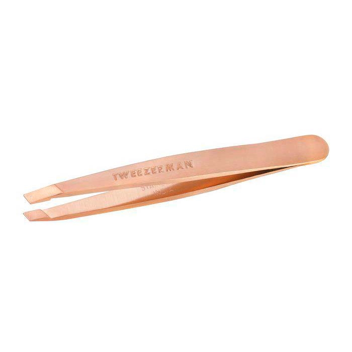Tweezerman Retail Mini Slant Pincetter Rosaguld hos parfumerihamoghende.dk 