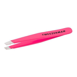 Tweezerman Mini Slant Tweezer - Neon Pink hos parfumerihamoghende.dk 