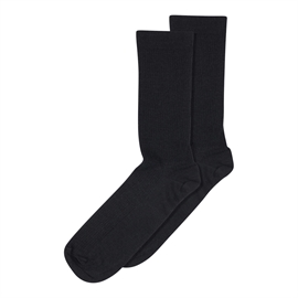 Mp Denmark Fine Wool Rib Socks 37/39 - Black hos parfumerihamoghende.dk 