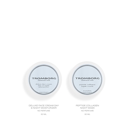 Tromborg Deluxe Face Cream No Perfume & Peptide Night Gaveæske hos parfumerihamoghende.dk 