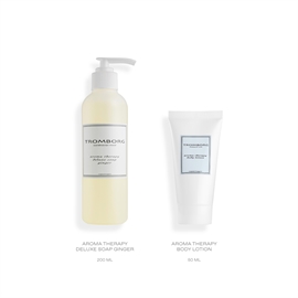 Tromborg Deluxe Soap Ginger Gavesæt hos parfumerihamoghende.dk 