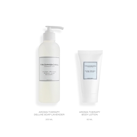 Tromborg Deluxe Soap Lavender Gavesæt hos parfumerihamoghende.dk 
