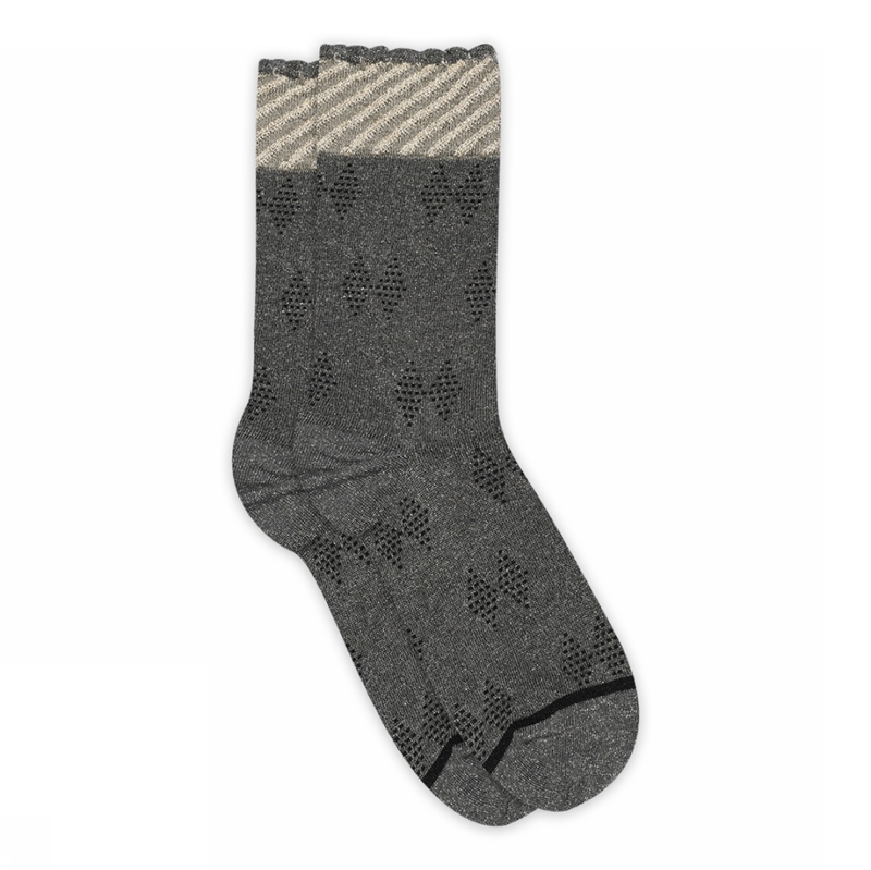 MP Denmark Pernille Glitter Socks - Castlerock 37/39 hos parfumerihamoghende.dk 