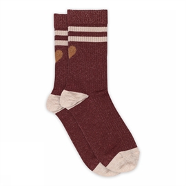 MP Denmark Elga Glitter Socks - Wine Red 40/42 hos parfumerihamoghende.dk 