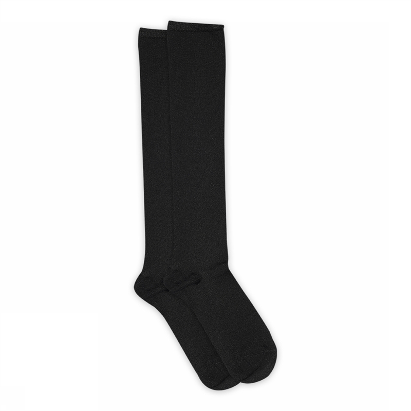 MP Denmark Nelly Glitter Knee Socks - Black 37/39 hos parfumerihamoghende.dk 