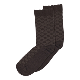 Mp Denmark Grace Socks 40/42 - Dark Brown hos parfumerihamoghende.dk 