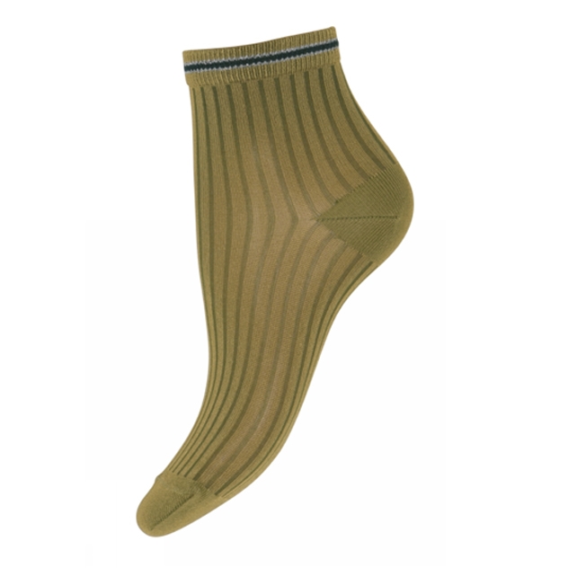 mp Denmark - Fie Socks 37/39 - Khaki hos parfumerihamoghende.dk