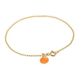 ENAMEL Copenhagen Ball Chain Bracelet - Apricot hos parfumerihamoghende.dk 