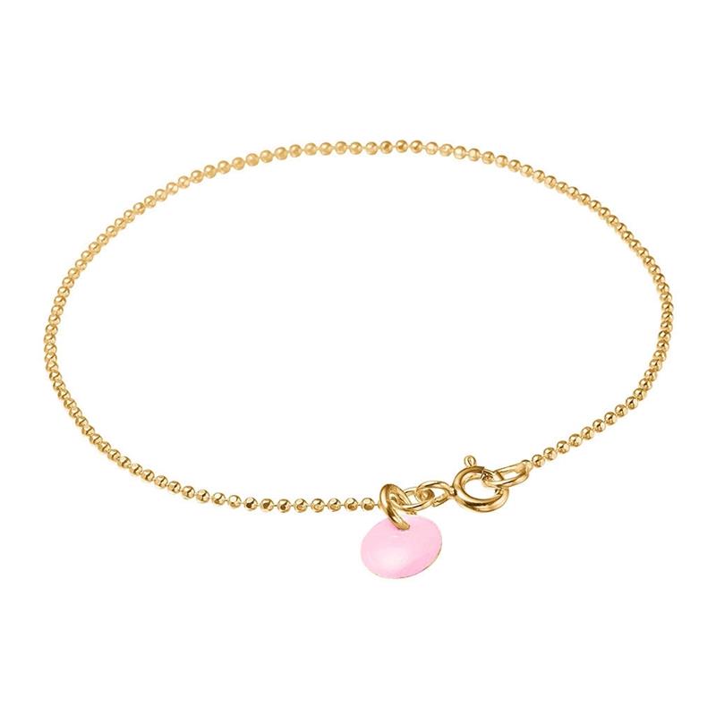 ENAMEL Copenhagen Ball Chain Bracelet - Flamingo hos parfumerihamoghende.dk 