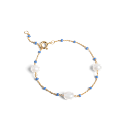 ENAMEL Copenhagen Lola Perlita Bracelet - Cornflower  hos parfumerihamoghende.dk 