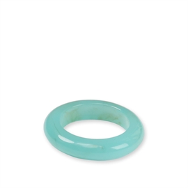 Sistie Aura Chunky Rings Aquagreen Onesize  hos parfumerihamoghende.dk