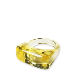 Sistie Tori Chunky Ring Yellow Onesize parfumerihamoghende.dk