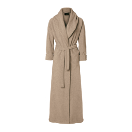 Karmameju Mount Everest Fleece Bathrobe Beige Medium