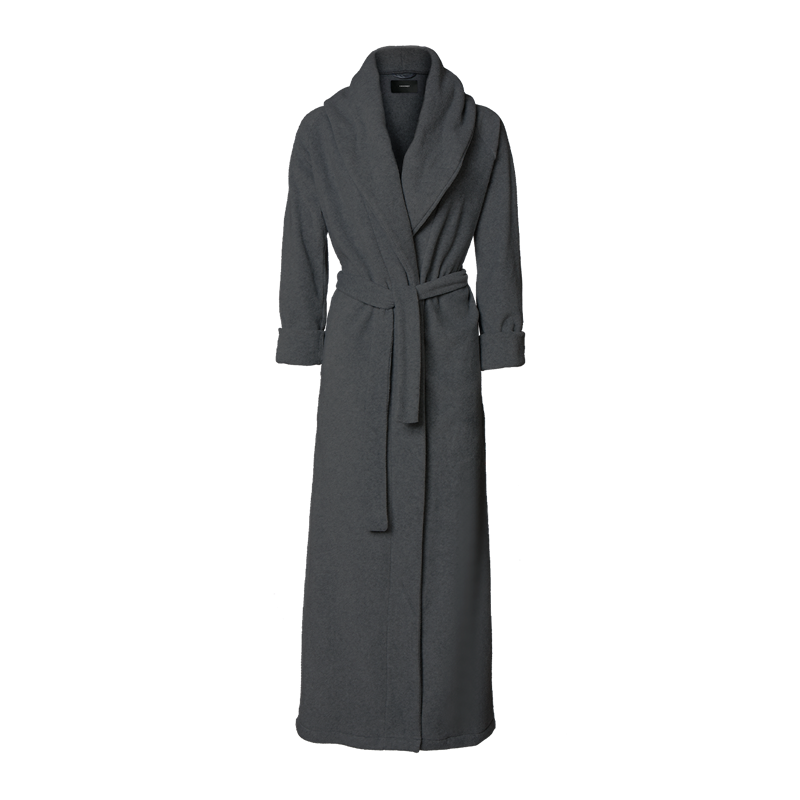 Karmameju Mount Everest Fleece Bathrobe Dark Grey X-Small hos parfumerihamoghende.dk