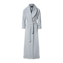 Karmameju Mount Everest Bathrobe Fleece Light Grey X-Small