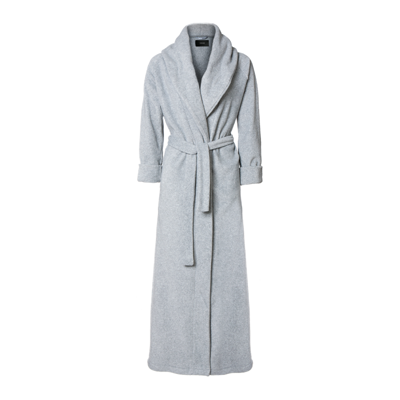 Karmameju Mount Everest Bathrobe Fleece Light Grey X-Small