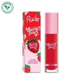 Rude - Berry Juice Lip Gloss - Code Red hos parfumerihamoghende.dk