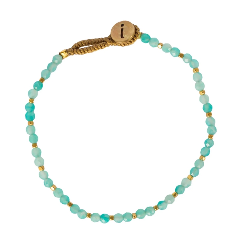 IBU Jewels Lulu Stone Dot Bracelet Amazonite hos parfumerihamoghende.dk 