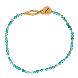 IBU Jewels Lulu Stone Dot Bracelet Apatite hos parfumerihamoghende.dk 