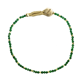 IBU Jewels Lulu Stone Dot Bracelet Green Jade hos parfumerihamoghende.dk 