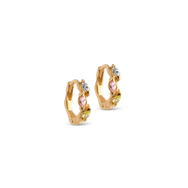 ENAMEL Copenhagen Laia Hoops - Clear/Light Pink/Light Apple Green hos parfumerihamoghende.dk 