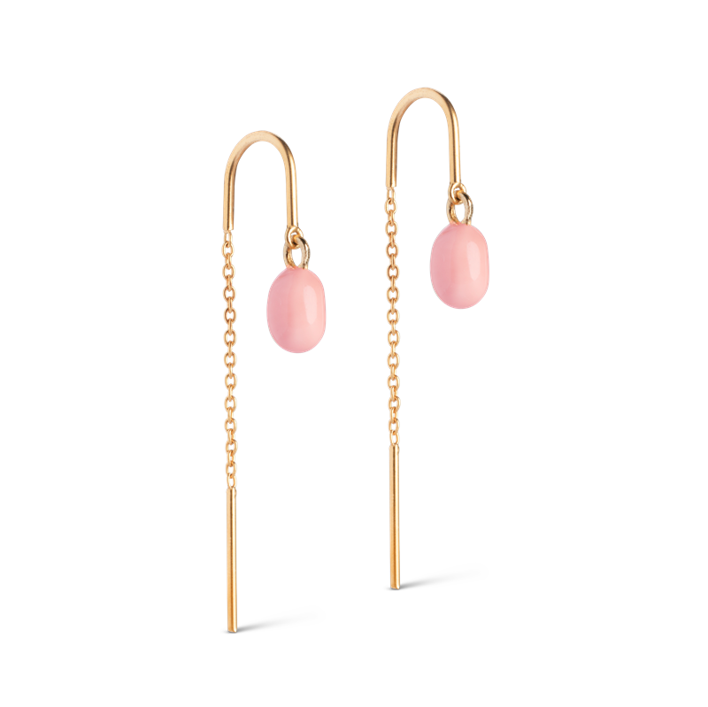 ENAMEL Copenhagen Eleanor Earrings - Light Pink  hos parfumerihamoghende.dk 