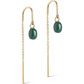 ENAMEL Copenhagen Eleanor Earrings - Petrol Green hos parfumerihamoghende.dk 
