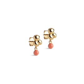 Enamel Copenhagen Earrings Nara Ball – Light Coral hos parfumerihamoghende.dk 