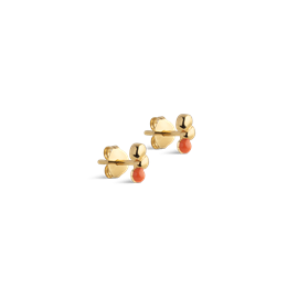 Enamel Copenhagen Studs Nara Earrings – Light Coral hos parfumerihamoghende.dk 