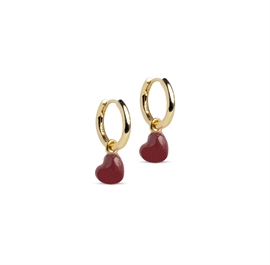 Enamel Copenhagen Grand Amore Øreringe Bordeaux
