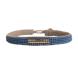 IBU Jewels Gold Bar Bracelet Royal Blue  hos parfumerihamoghende.dk 