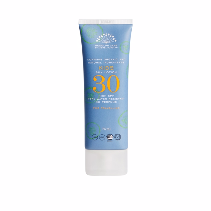 Rudolph Care Sun Lotion KIDS SPF 30 Travelsize 75 ml i parfumerihamoghende.dk