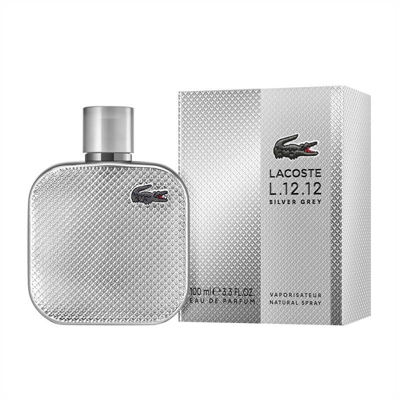 Lacoste L.12.12 Silver Grey Edp 100 ml  hos parfumerihamoghende.dk 