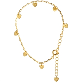 LULU Copenhagen Love U Bracelet Gold hos parfumerihamoghende.dk 