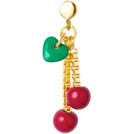 LULU Copenhagen Cherry Earring 1 stk - Ruby Red hos parfumerihamoghende.dk 