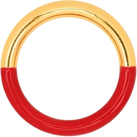 LULU Copenhagen Double Color Ring Gold Passion Red hos parfumerihamoghende.dk 