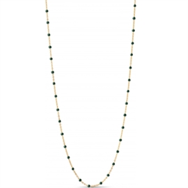 ENAMEL Copenhagen Lola Necklace - Petrol Green hos parfumerihamoghende.dk 