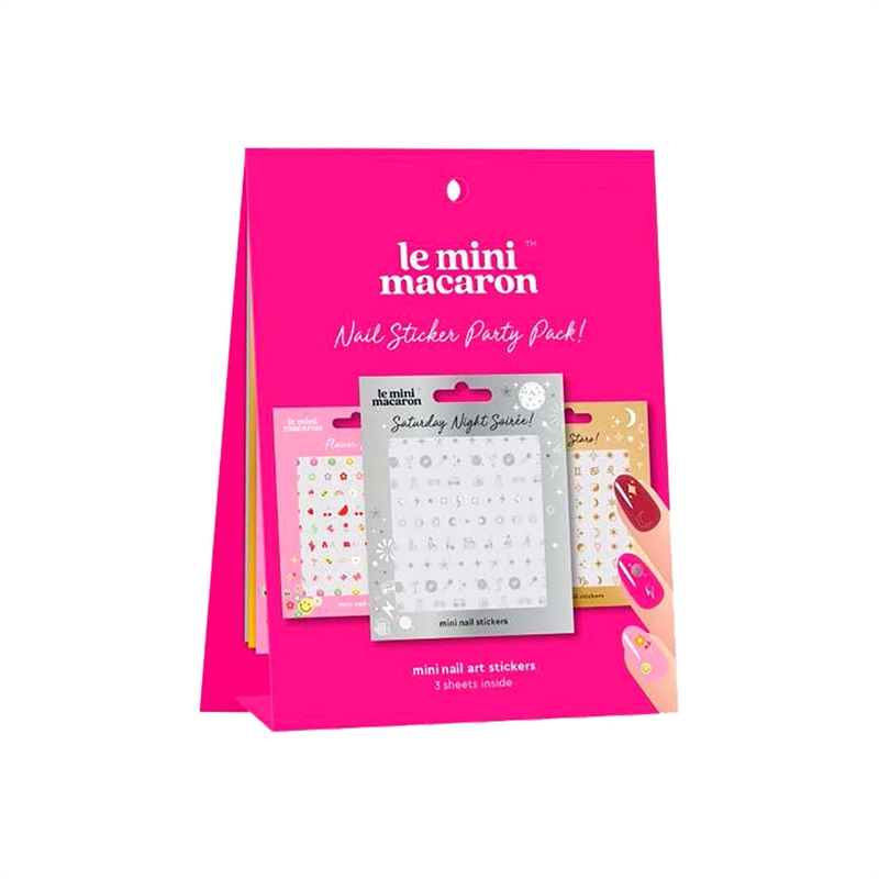 Le Mini Macaron Nail Sticker Party Pack ( 3 Pack ) hos parfumerihamoghende.dk 