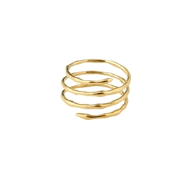 Pilgrim Paula Guldbelagt Ring